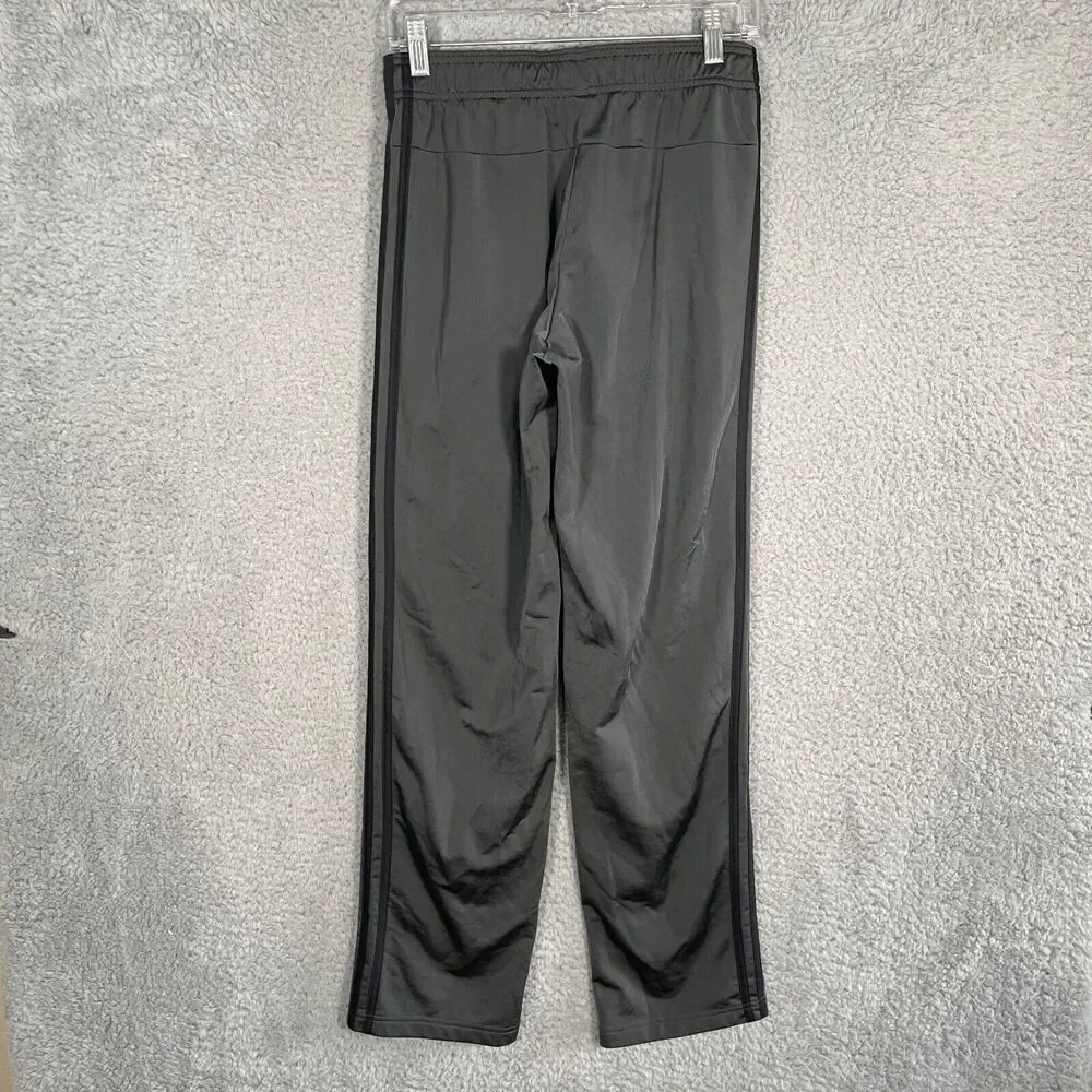 Adidas Men's Small 3 Stripe Black Warm Up Tapered Track Jogger H48431